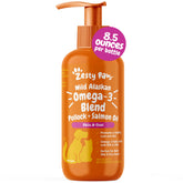 Zesty Paws Omega-3 Wild Alaska, envase vertido, para pelaje brillante y piel nutrida