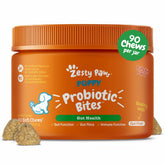 Zesty Paws Probióticos para cachorros: bocados suaves que facilitan la digestión.