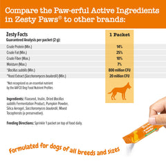 Zesty Paws probióticos para perros: sabor calabaza que agrada al perro