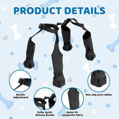ZHLKHIOP zapatos para perro en lluvia con suela antideslizante