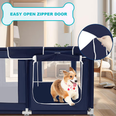 Zikopomi playpen de 32 pulgadas de alto, ideal para perros medianos.