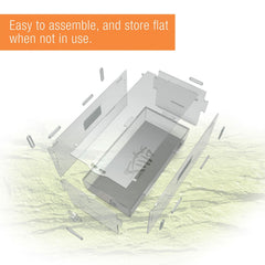Zilla Micro Habitat Terrario, montaje fácil y almacenamiento compacto cuando no se usa.