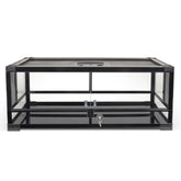 Terrario Zilla QuickBuild de 20 galones con vista frontal para observar la mascota.