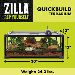 Puerta frontal deslizante de Zilla QuickBuild para acceso rápido y seguro.