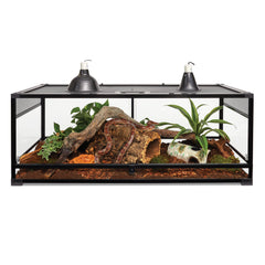 Zilla QuickBuild Terrario: acceso frontal deslizante facilita observar y cuidar a tu mascota.
