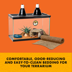 Zilla Terrarium Liner marron, corte a medida para un ajuste preciso.