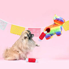ZippyPaws Burrow Piñata, Miniz chirriantes para diversión y distracción durante el juego