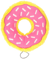 ZippyPaws Donutz con donut sin relleno para juego limpio y entretenimiento.