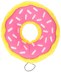 ZippyPaws Donutz con donut sin relleno para juego limpio y entretenimiento.