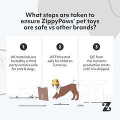 ZippyPaws Juguete interactivo para bodas, ideal como compañero de juego.