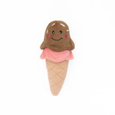 ZippyPaws NomNomz helado: peluche suave para mordisqueo y juego diario.