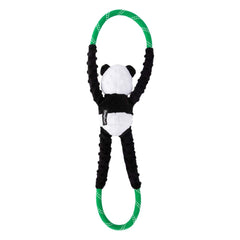 ZippyPaws Panda RopeTugz, diseño duradero, lavable a máquina para uso diario.
