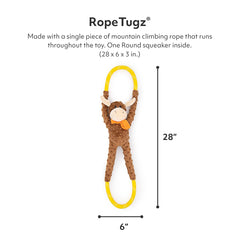 ZippyPaws RopeTugz diseño alce suave para caricias y juego