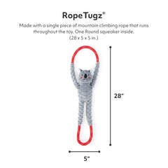 ZippyPaws RopeTugz Koala, juego interactivo de tirar para perros activos