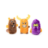 ZippyPaws castor Squeakie Buddies: suave sin relleno para morder y jugar.