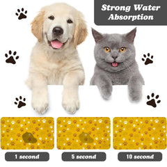 Alfombrilla Zoeeya absorbente para agua y comida de perro evita goteos