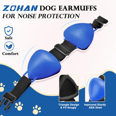 ZOHAN orejeras para perros ofrecen ajuste cómodo para uso prolongado.