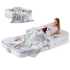 Cama humana ZOMISIA para perros grandes, ideal para dormir junto a la familia.