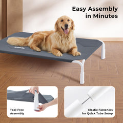 Cama para perros ZOMISIA, ensamble fácil para ahorro de tiempo.
