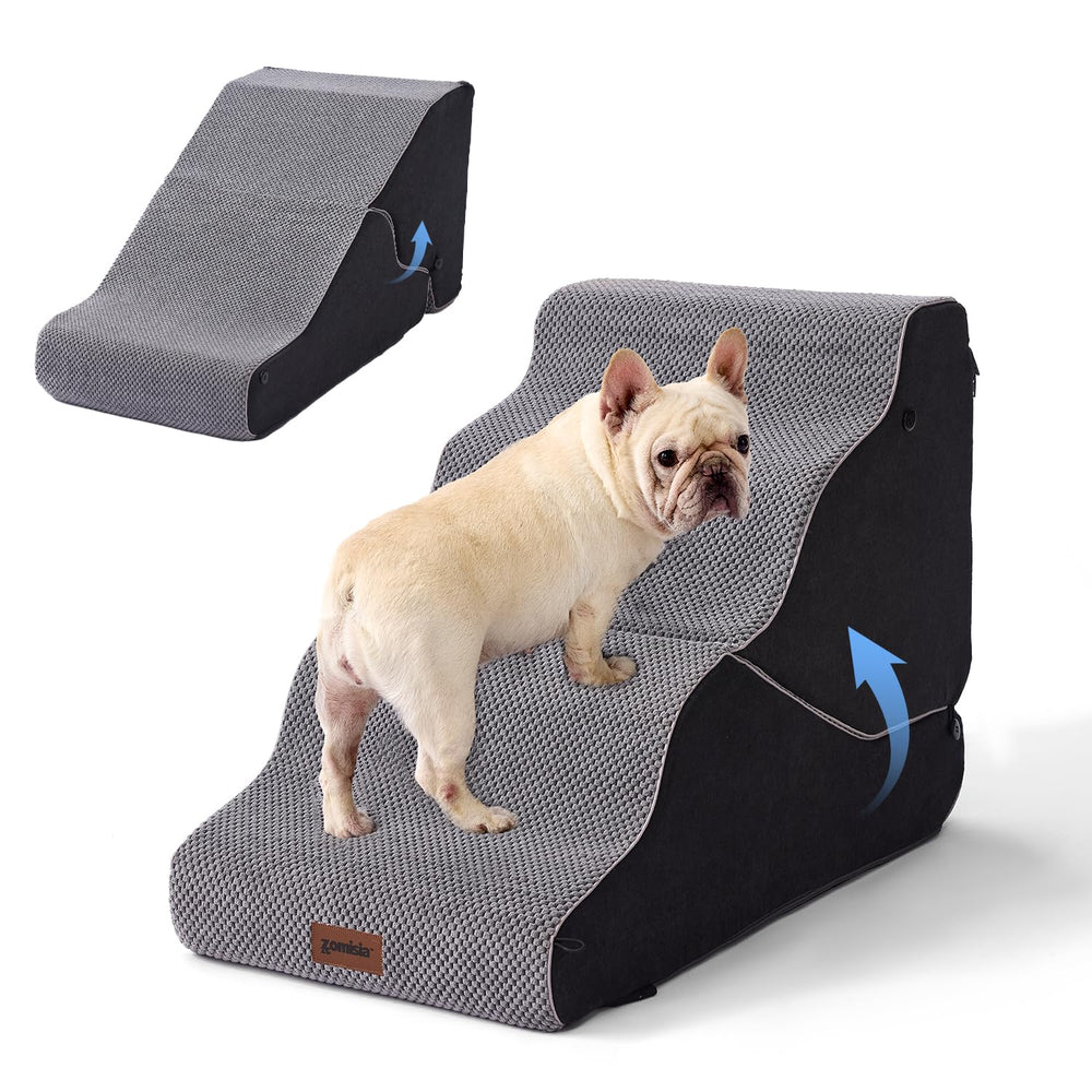 ZOMISIA escalera para perro 2 en 1 para cama, subida estable.
