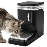 ZOMISIA bebedero para gatos por gravedad con cuenco de acero inoxidable para hidratación constante.