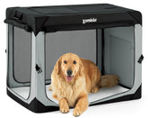 Jaula ZOMISIA plegable de extragrande con malla transpirable para perros grandes, ideal para viajes.