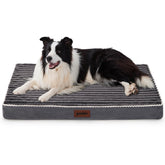 ZOMISIA orthopedic dog crate bed inside a 36-inch kennel for large dogs
