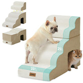 ZOMISIA rampa para perros grandes, 24 pulgadas, 5 escalones, base estable para cama