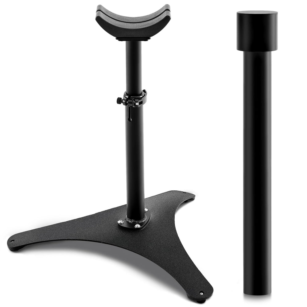 Zonon soporte herrador ajustable con base triangular de metal para caballos.
