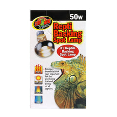 Zoo Med Lámpara Repti de Calentamiento 50W, reflector doble para mayor calor y distribución de luz.