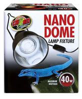 Lámpara Zoo Med Nano Dome de 40 W para terrarios pequeños.