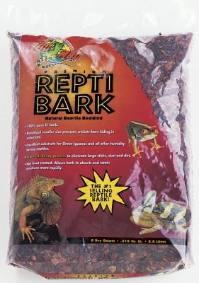 Zoo Med Reptibark, sustrato para reptiles en tanques de 15-30 galones, cómodo y fácil de mantener.