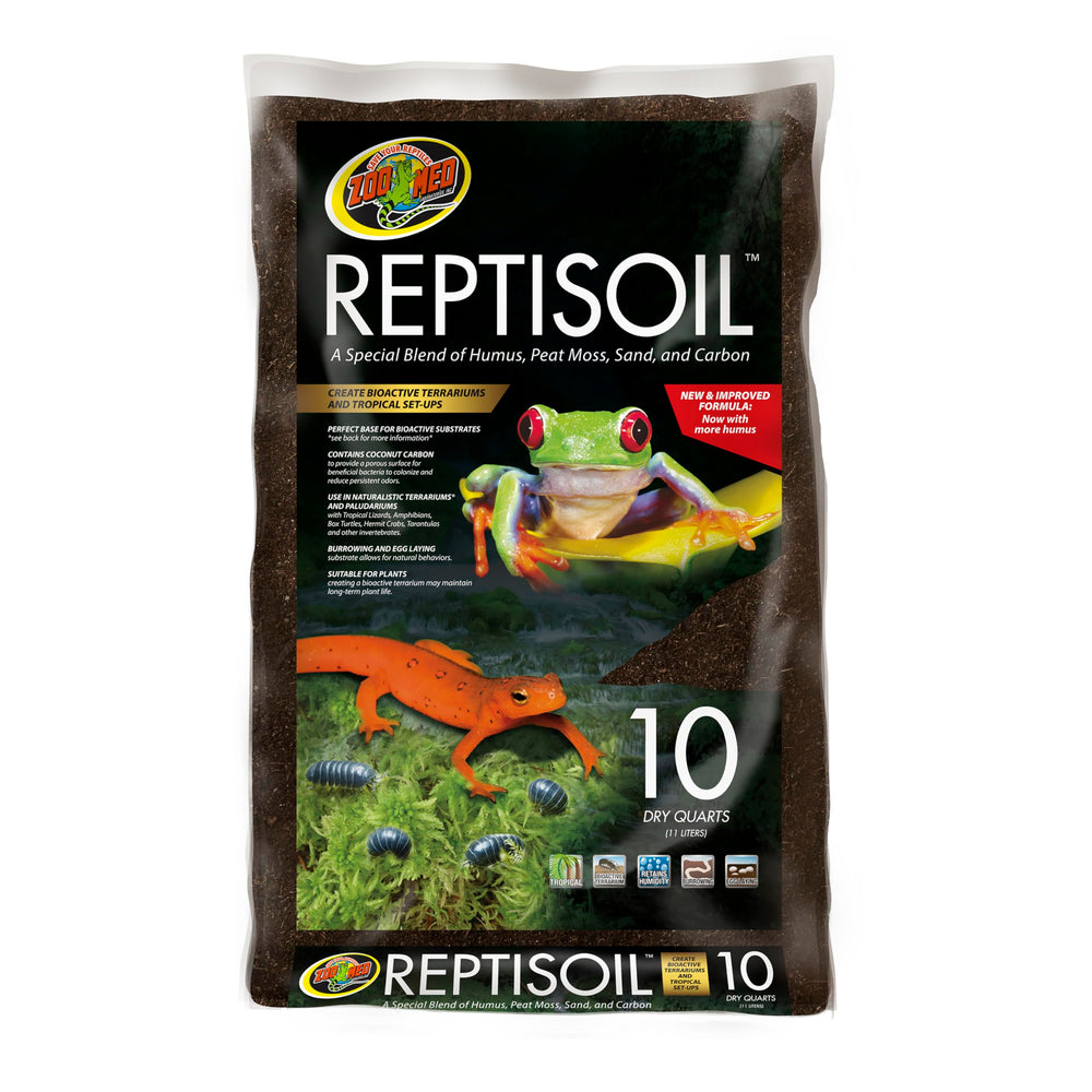 Zoo Med Reptisoil Terrario bioactivo: sustrato para biocultura y reducción de olores.