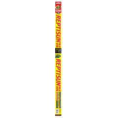 Zoo Med Reptisun 34‑inch 10.0 UVB ilumina hábitats amplios con brillo constante.