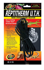 Zoo Med Reptitherm calentador sub-tanque para terrario, mantiene temperatura estable para reptiles.