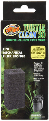 Zoo Med Turtle Clean 30 esponja filtrante para eliminar sedimentos y mejorar la claridad del agua.