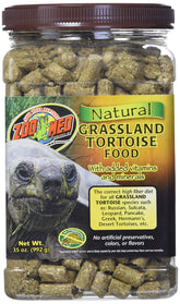 Zoo Med Alimento Natural Grassland para tortugas en envase, dieta balanceada.