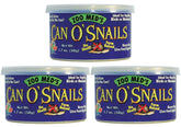 Zoo Med Can O' Snails: caracoles medianos sin caparazón, ideal como snack para reptiles pequeños.