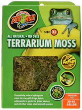 Zoo Med musgo para terrario 30-40 galones, sustrato natural que mantiene la humedad