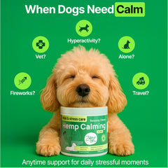 ZOOMEZEN masticables calmantes, ingredientes herbales para el bienestar de perros.
