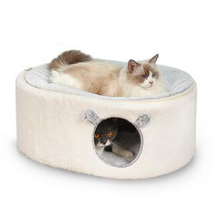 Cama Zoratoo para gatos: cueva ovalada ofrece refugio cálido para siestas tranquilas
