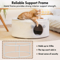 Cama Zoratoo con estructura de metal resistente para gatos de distintas tallas