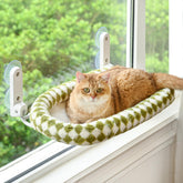 Zoratoo percha de ventana para gatos con cojín, observación segura desde casa.