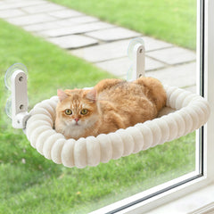 Zoratoo percha-ventana para gatos con cojin, ideal para observar el exterior plenamente.