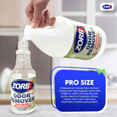 ZORBX Eliminador de Olores sin fragancia, pulverizador para uso diario.