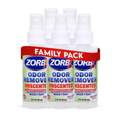 ZORBX eliminador de olores sin fragancia, botella de 2 oz para uso diario en casa.
