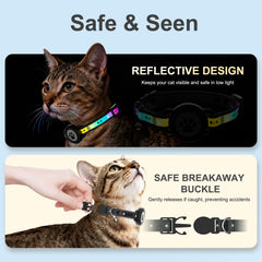 Collar ZOWPET con bandas reflectantes para visibilidad nocturna