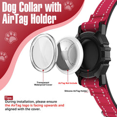 Collar ZOWPET con AirTag en nylon 1000D cómodo.