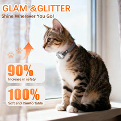 ZOWPET collar ultra ligero, confort durante todo el día para gatos curiosos.