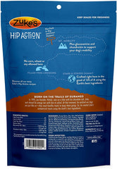 Zuke's Hip Action, primer plano de ingredientes clave para perros.